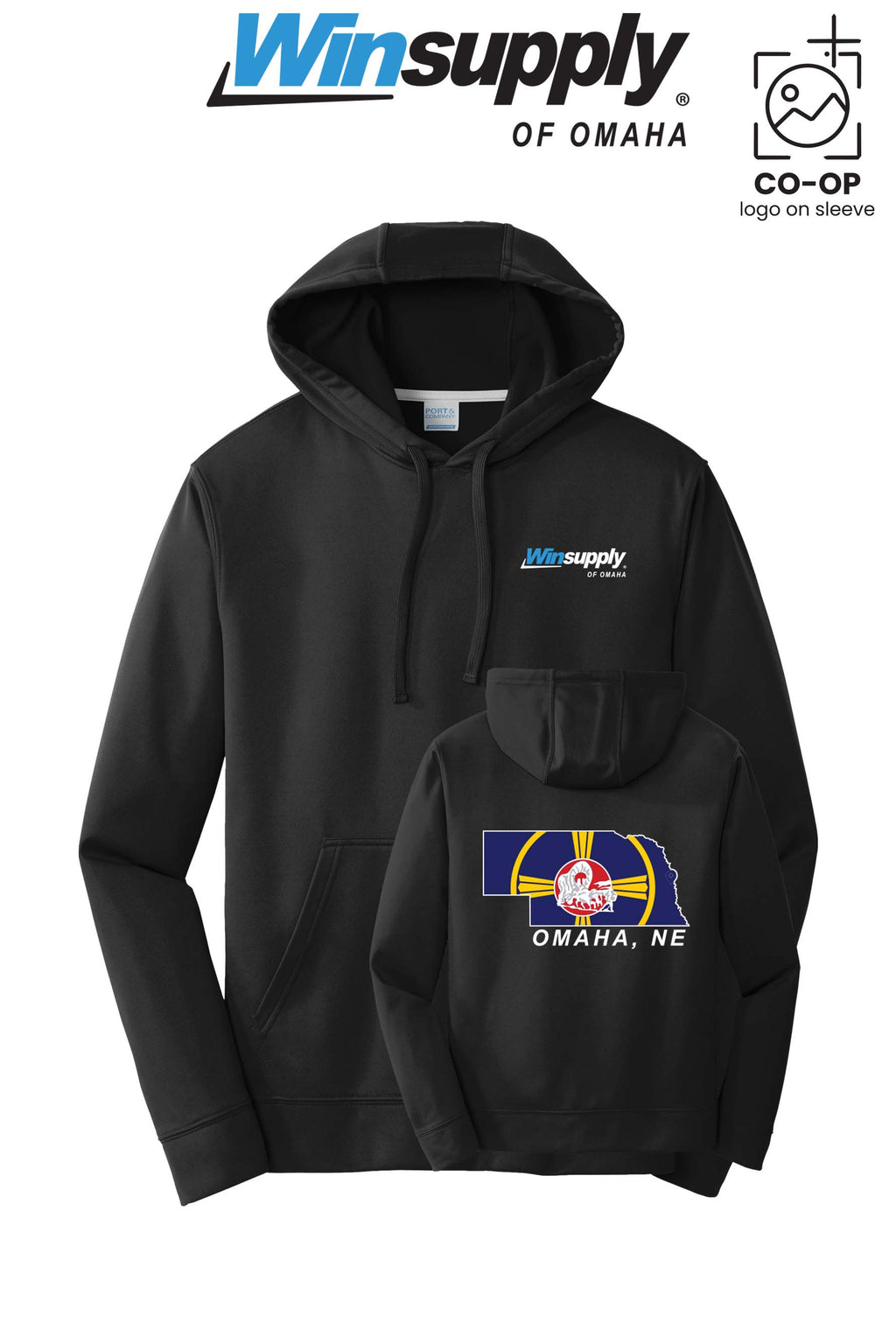 Port & Co™ Performance Fleece Pullover Hooded Sweatshirt - Winsupply of Omaha