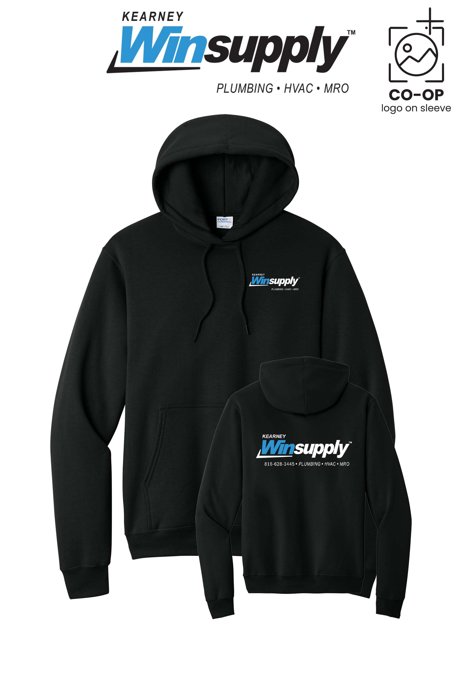 Port & Co™ Core Fleece Pullover Hooded Sweatshirt - Kearney Winsupply