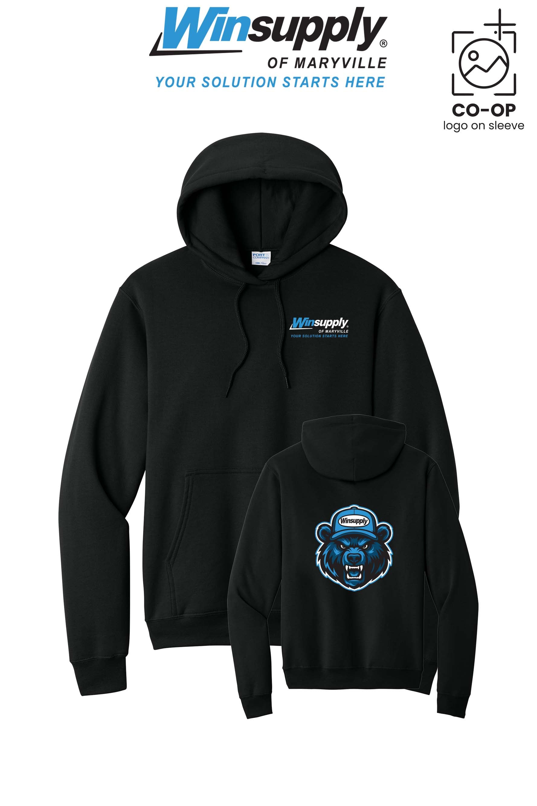 Port & Co™ Core Fleece Pullover Hooded Sweatshirt - Winsupply of Maryville