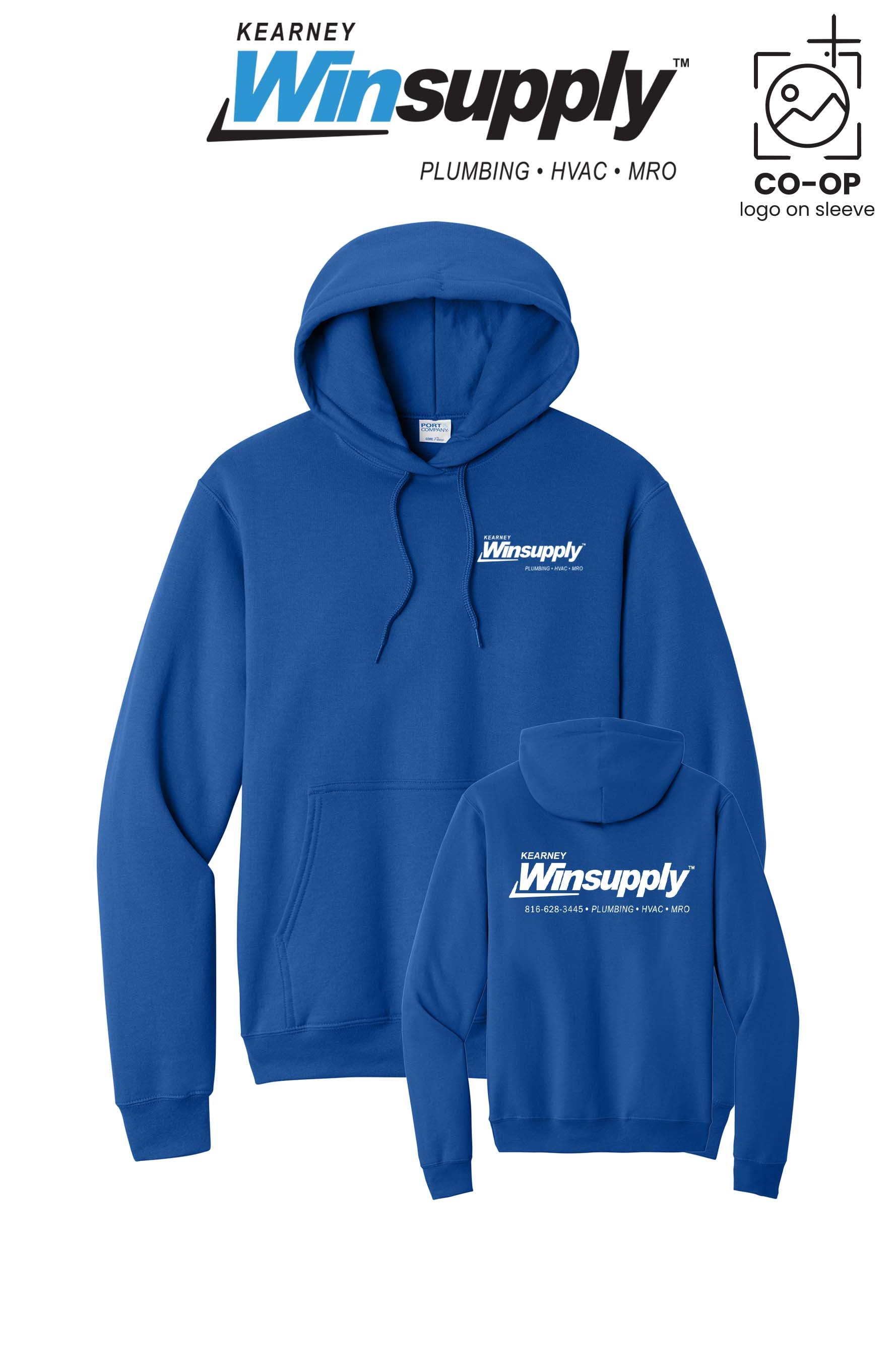 Port & Co™ Core Fleece Pullover Hooded Sweatshirt - Kearney Winsupply
