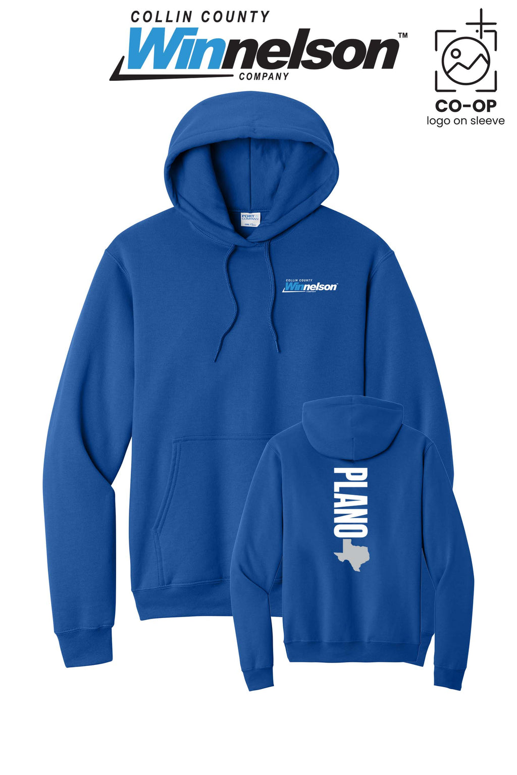 Port & Co™ Core Fleece Pullover Hooded Sweatshirt - Collin County Winnelson
