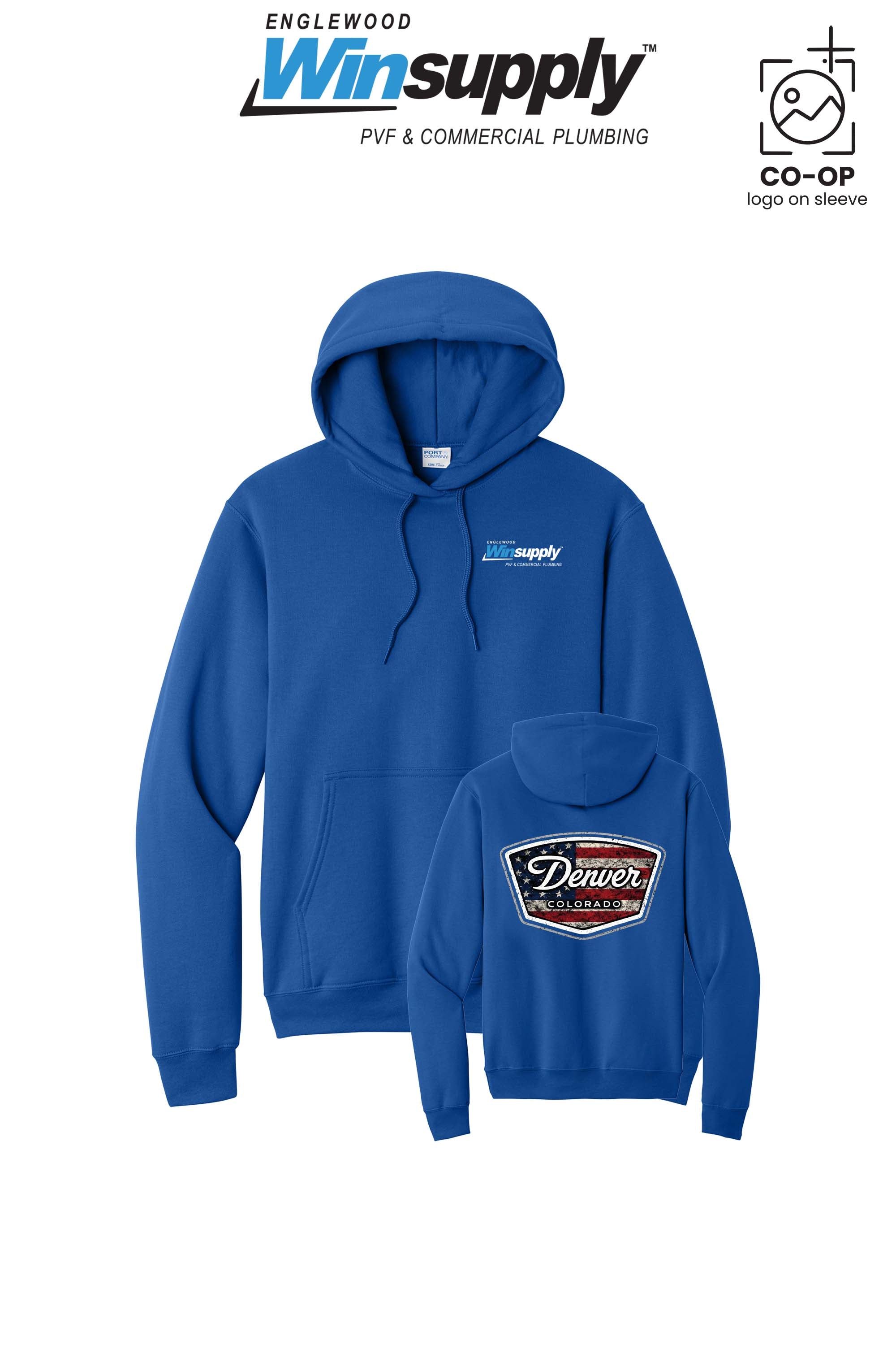 Port & Co™ Core Fleece Pullover Hooded Sweatshirt - Englewood Winsupply