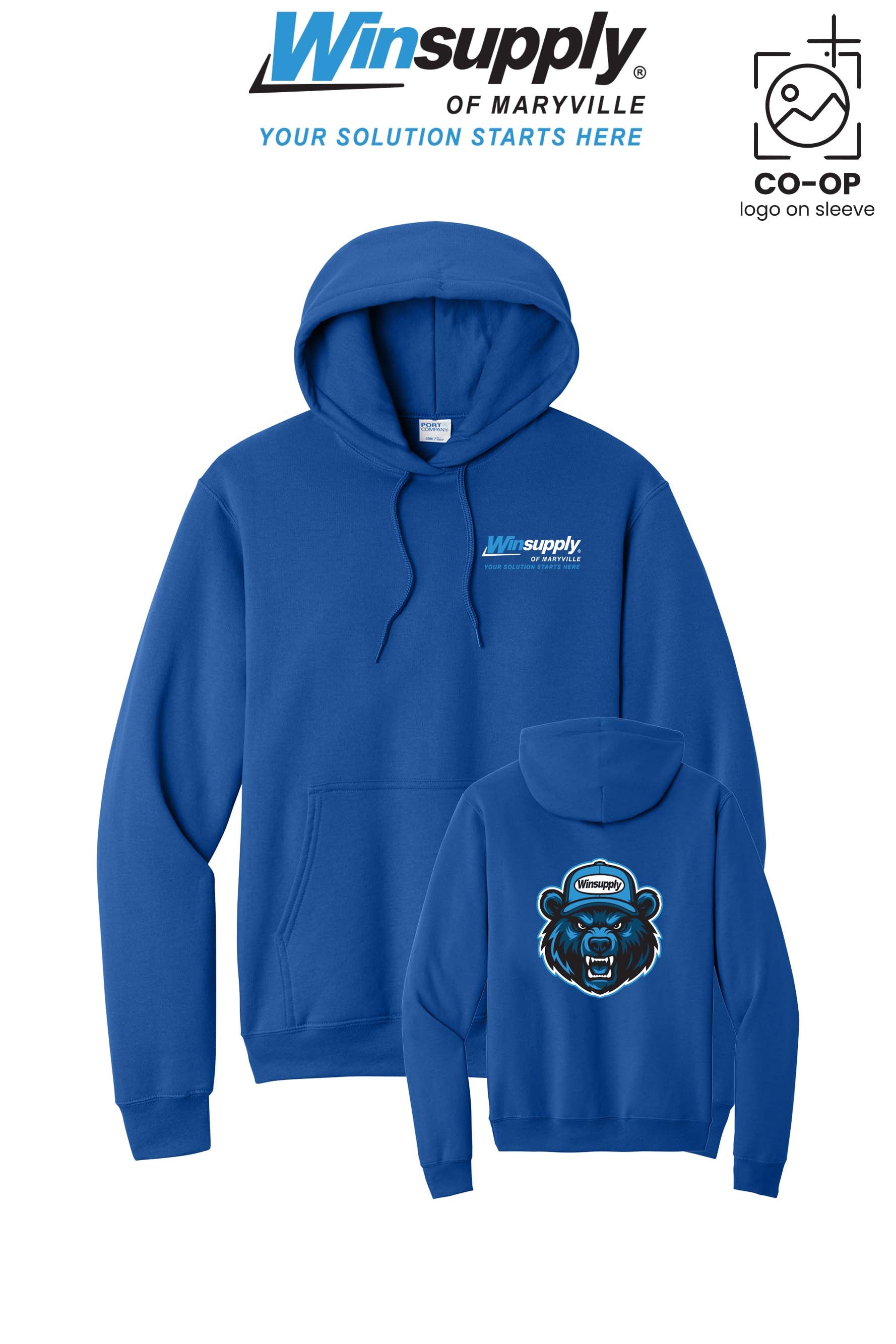 Port & Co™ Core Fleece Pullover Hooded Sweatshirt - Winsupply of Maryville