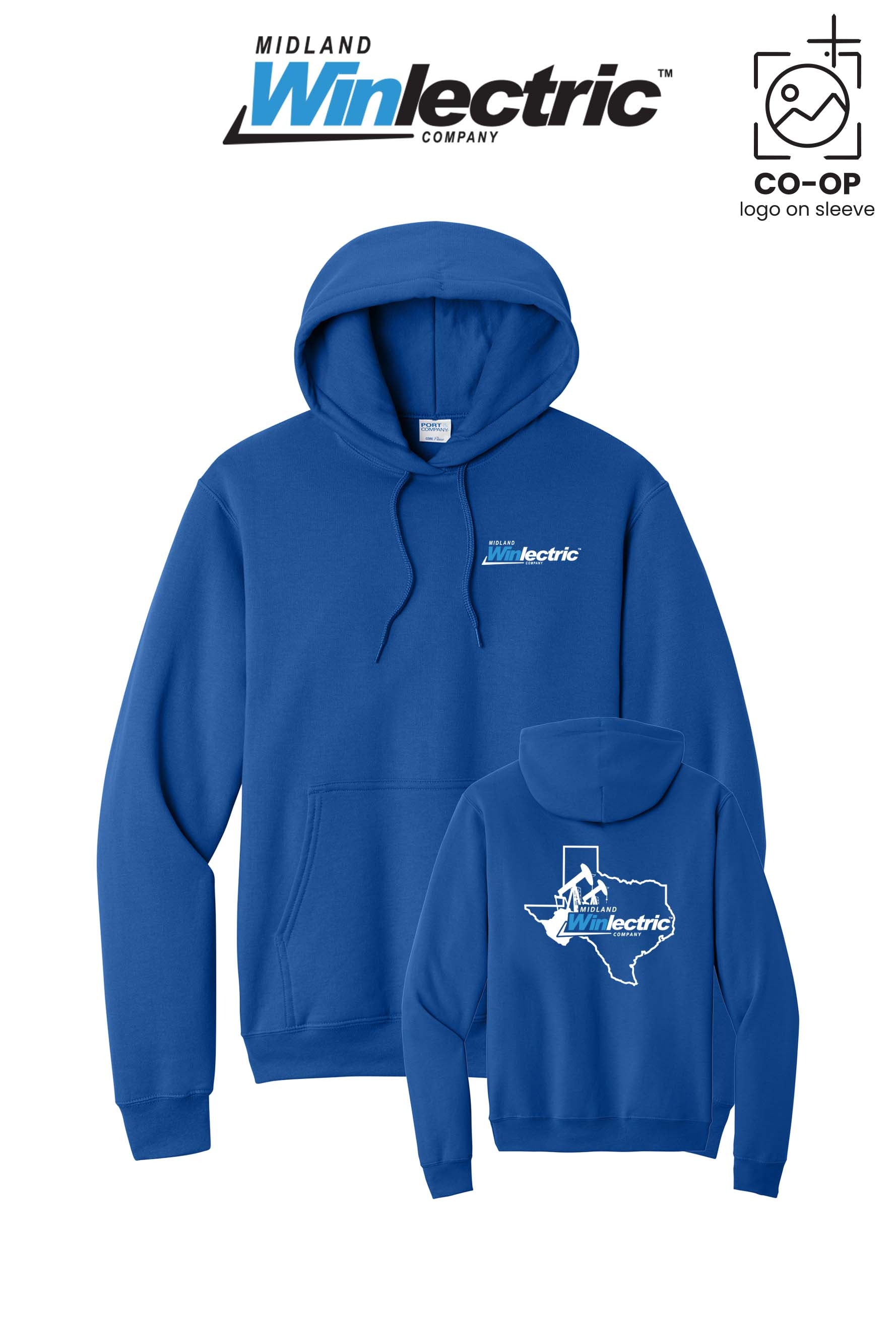 Port & Co™ Core Fleece Pullover Hooded Sweatshirt - Winlectric of Midland