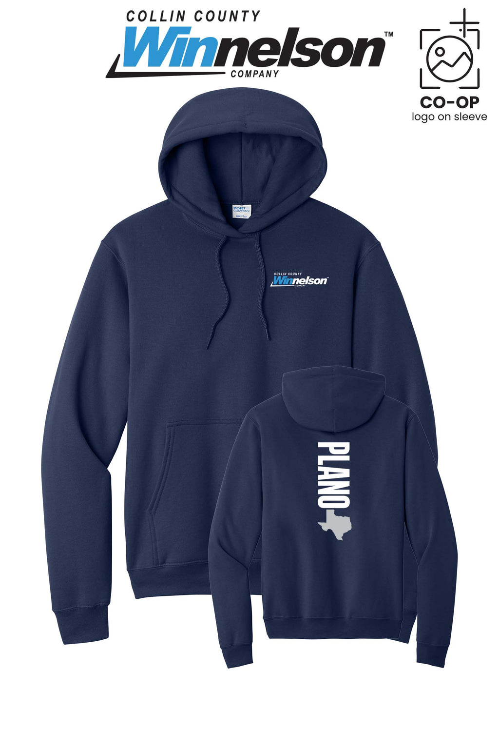Port & Co™ Core Fleece Pullover Hooded Sweatshirt - Collin County Winnelson