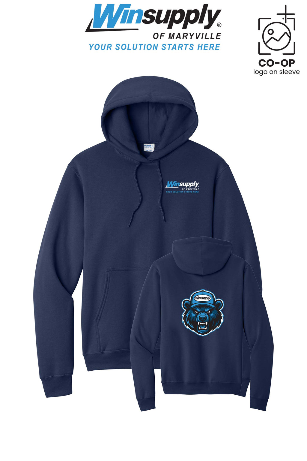 Port & Co™ Core Fleece Pullover Hooded Sweatshirt - Winsupply of Maryville