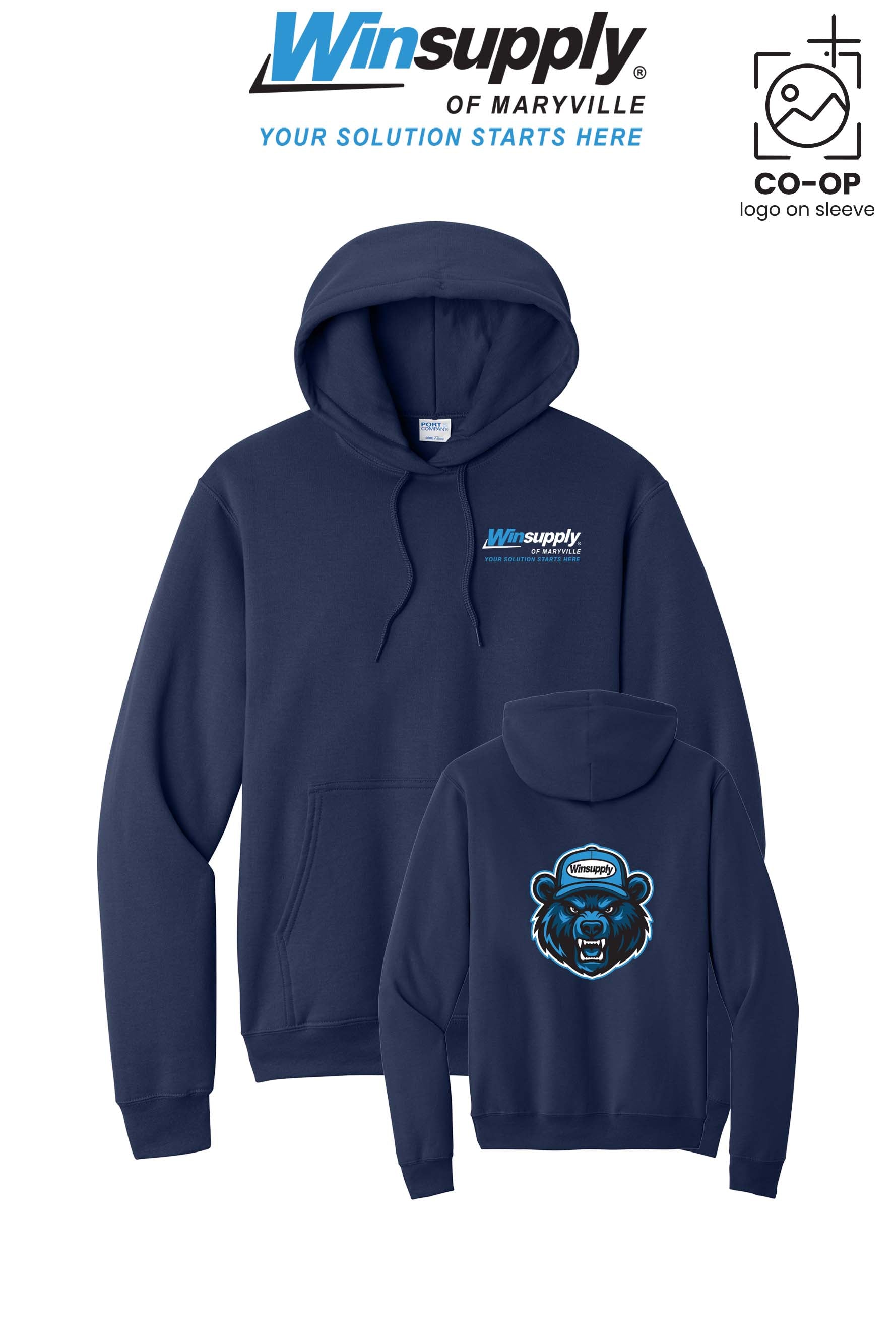 Port & Co™ Core Fleece Pullover Hooded Sweatshirt - Winsupply of Maryville