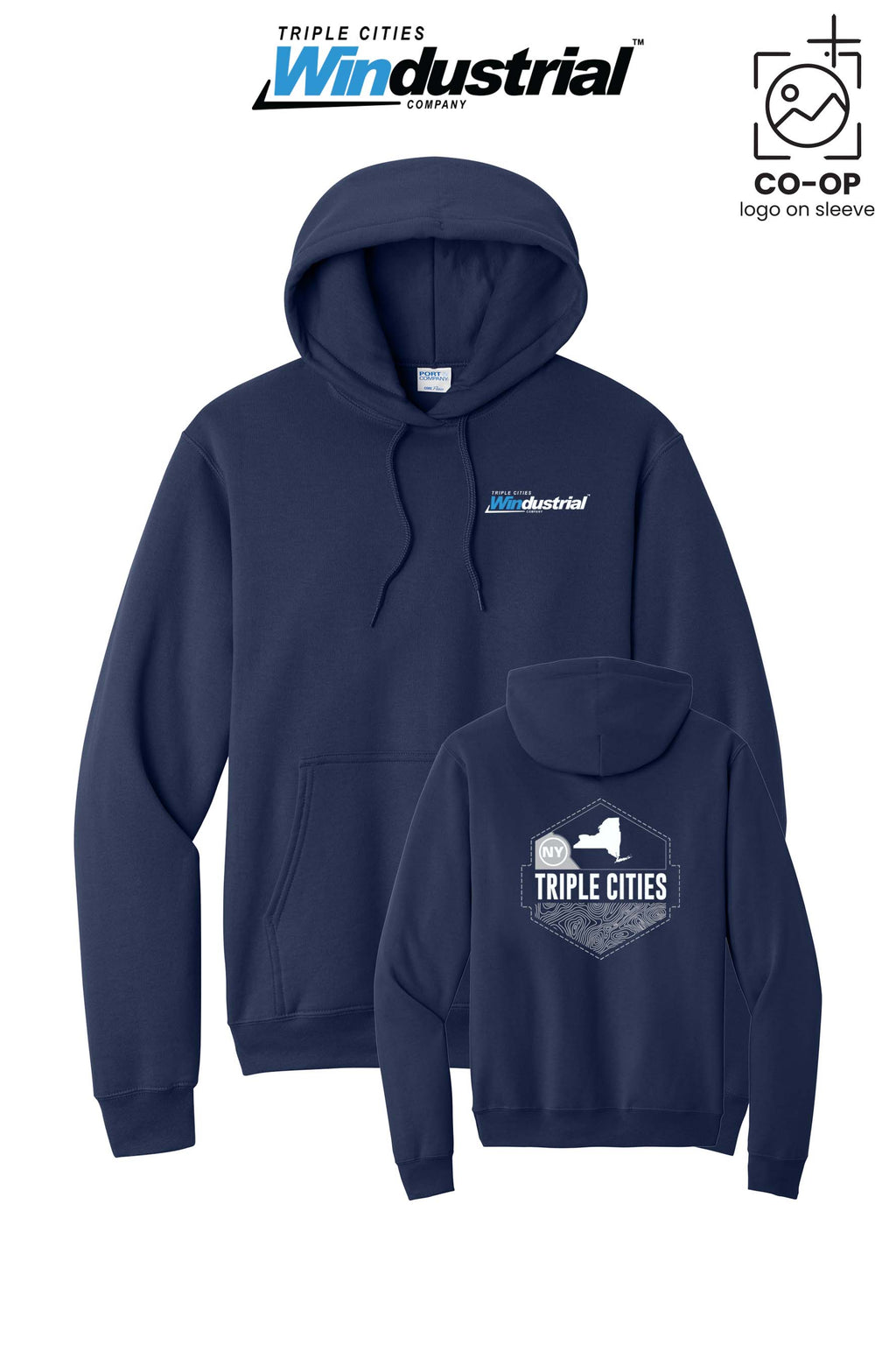 Port & Co™ Core Fleece Pullover Hooded Sweatshirt - Navy