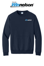 Port & Co® Core Fleece Crewneck Pocket Sweatshirt - Tulsa Winnelson