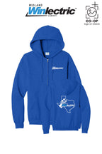 Port & Co™ Core Fleece Full-Zip Hooded Sweatshirt - Winlectric of Midland