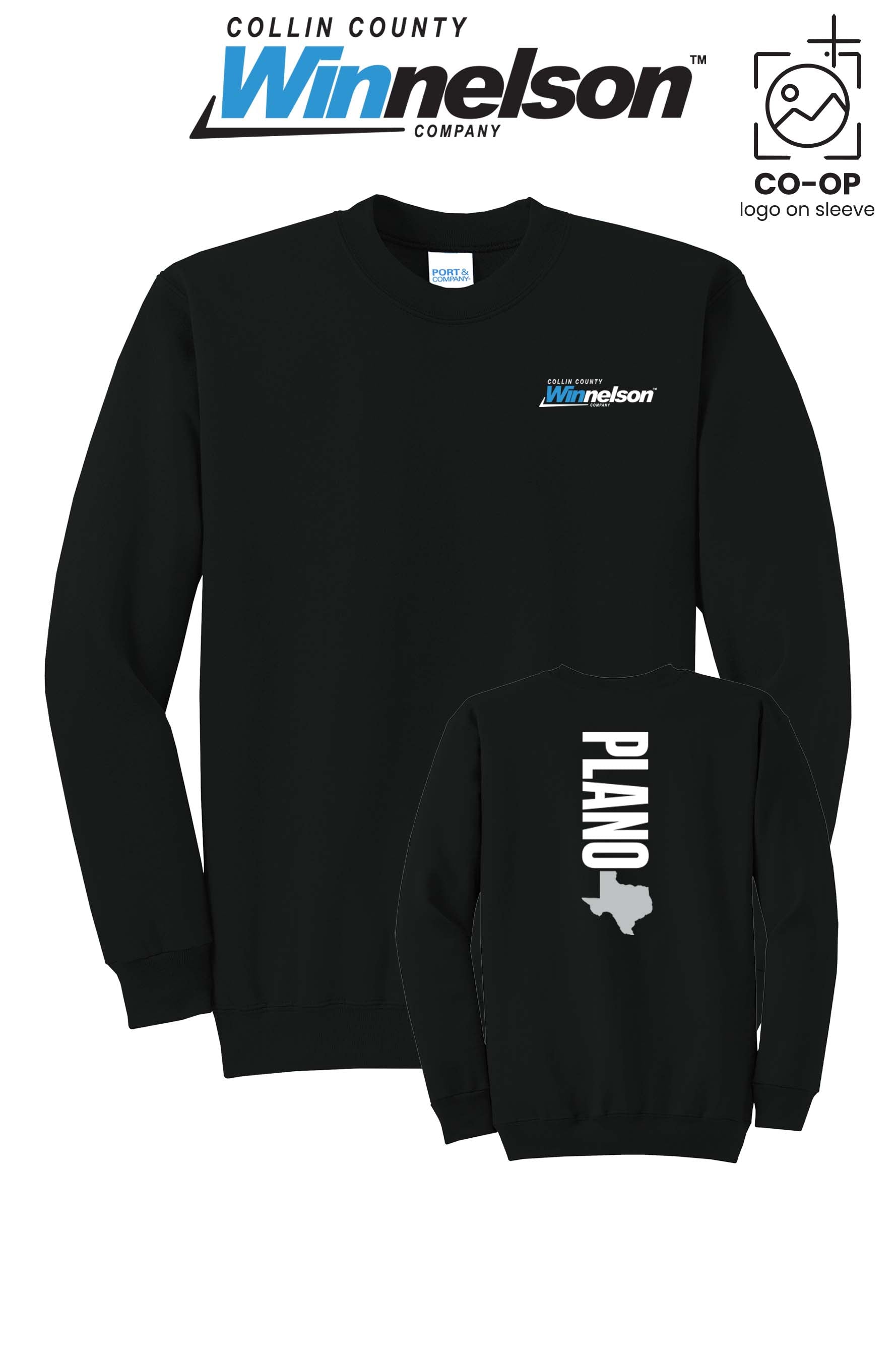 Port & Co™ Core Fleece Crewneck Sweatshirt - Collin County Winnelson