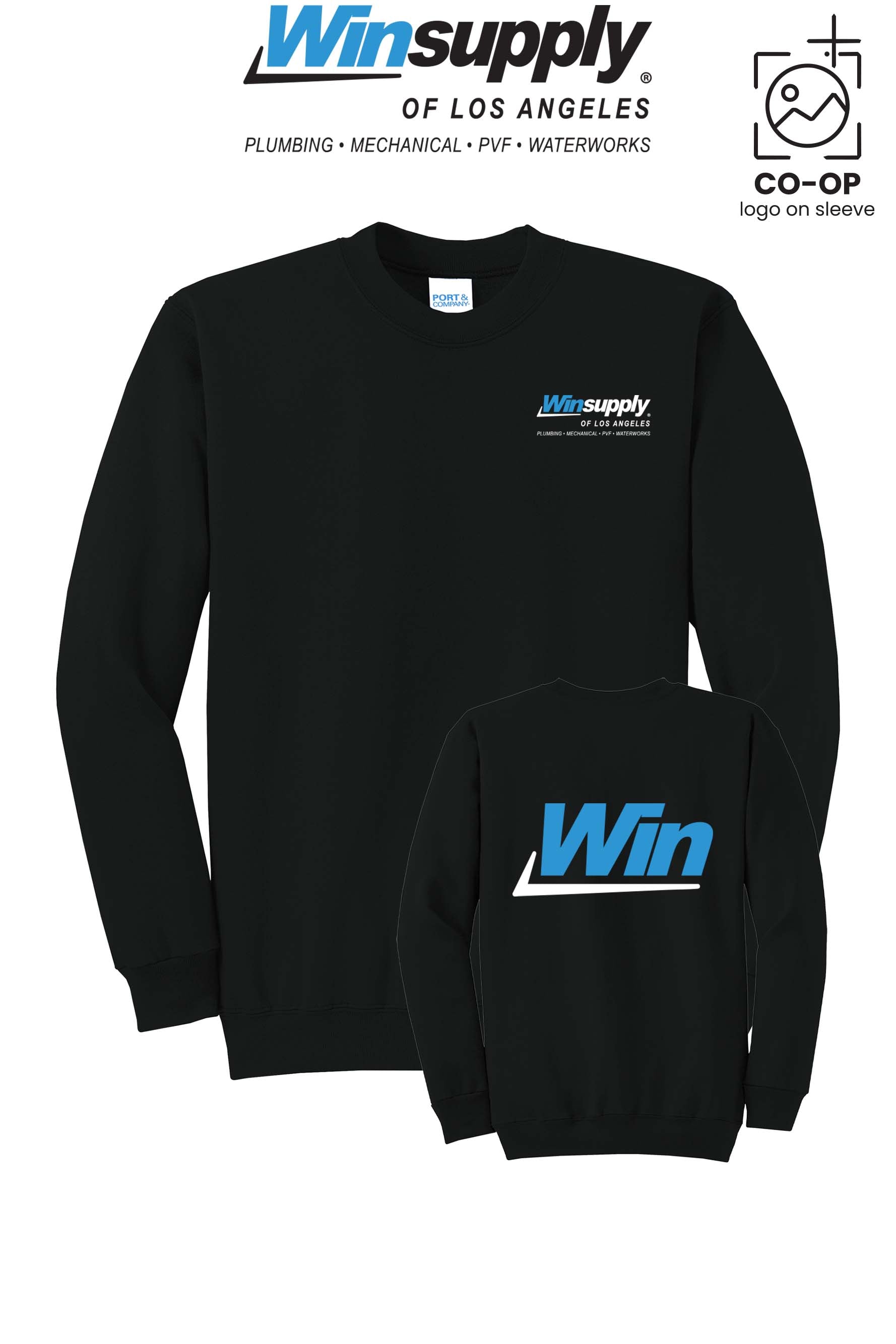 Port & Co™ Core Fleece Crewneck Sweatshirt - Winsupply of Los Angeles