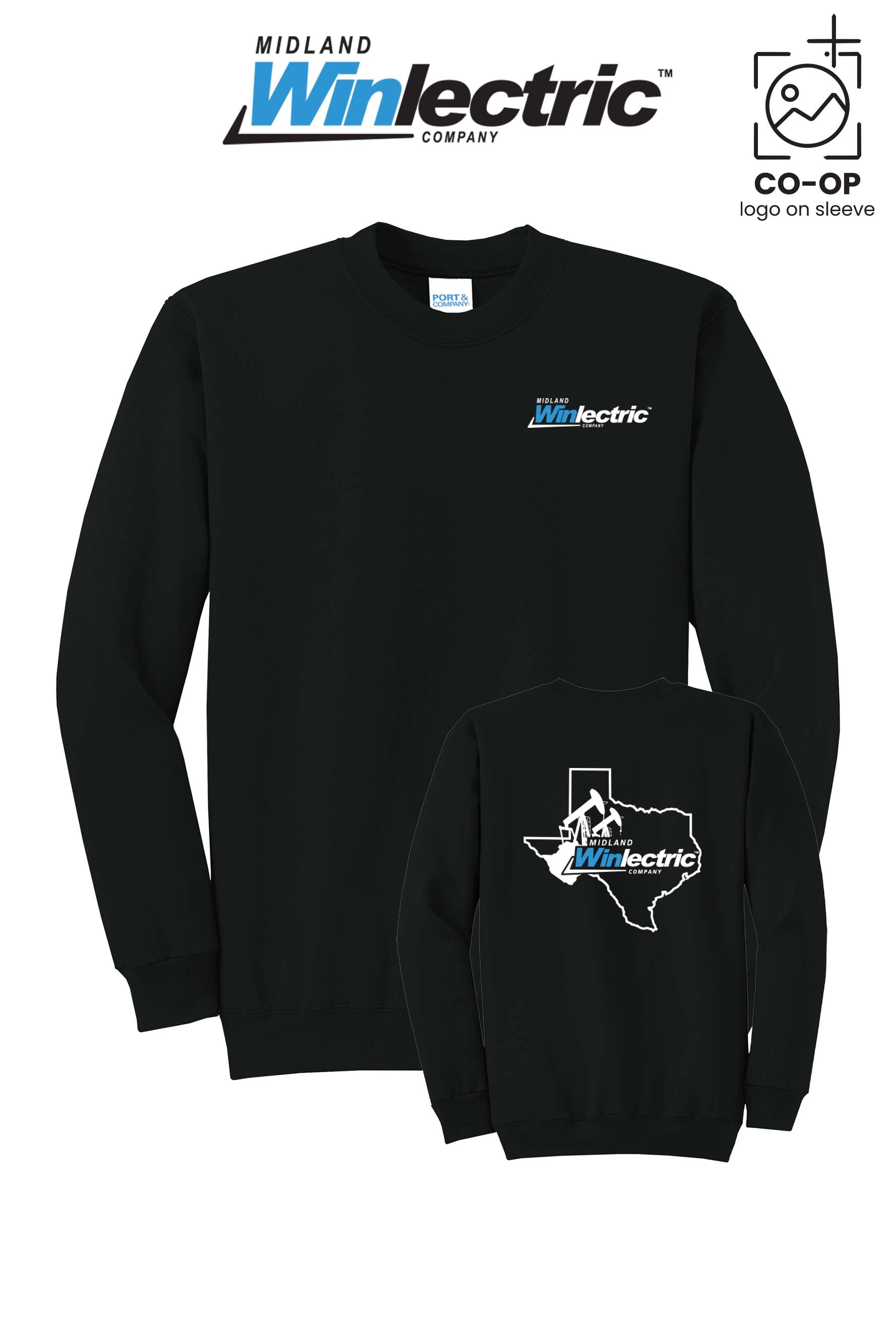 Port & Co™ Core Fleece Crewneck Sweatshirt - Winlectric of Midland