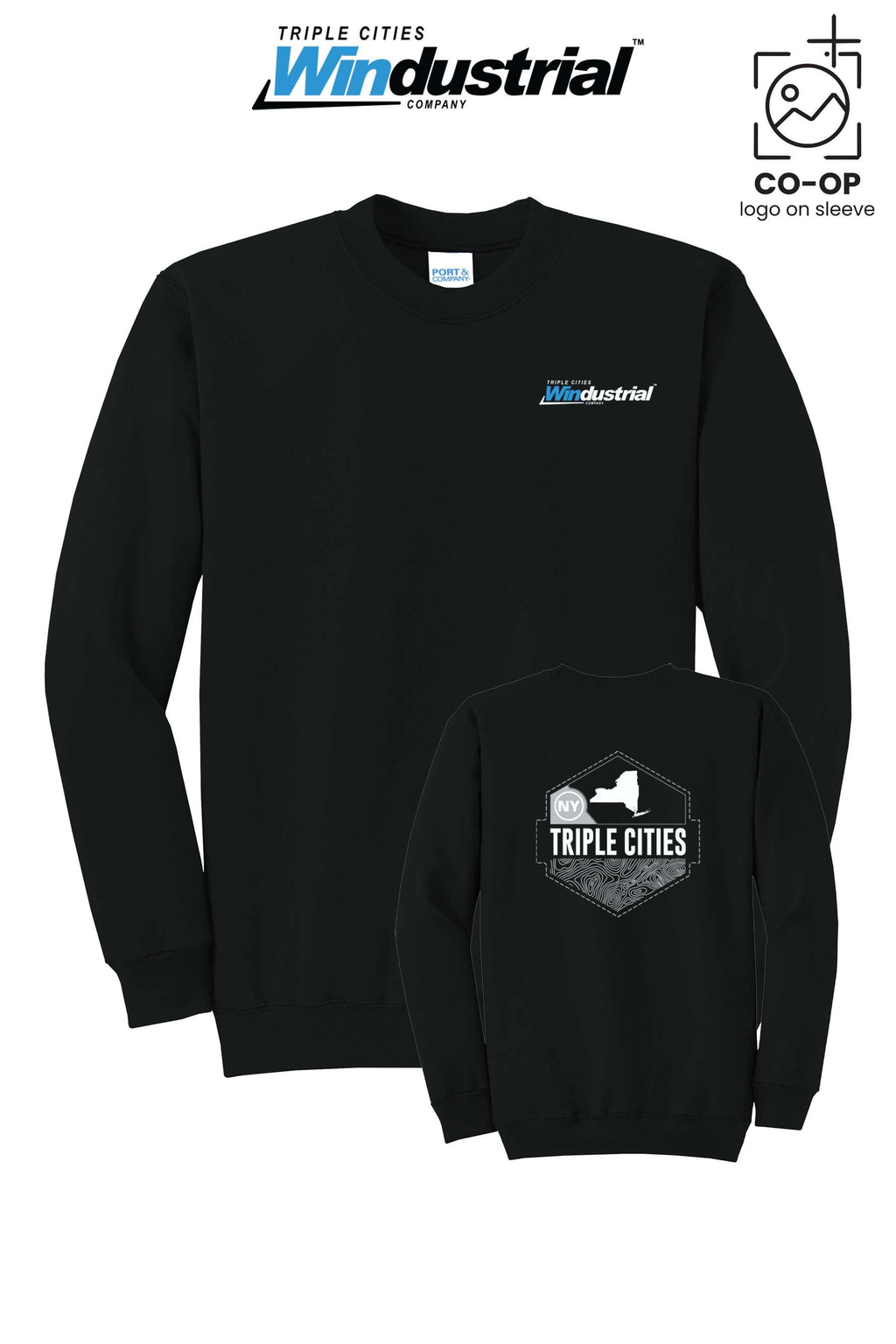 Port & Co™ Core Fleece Crewneck Sweatshirt - Windustrial Triple Cities