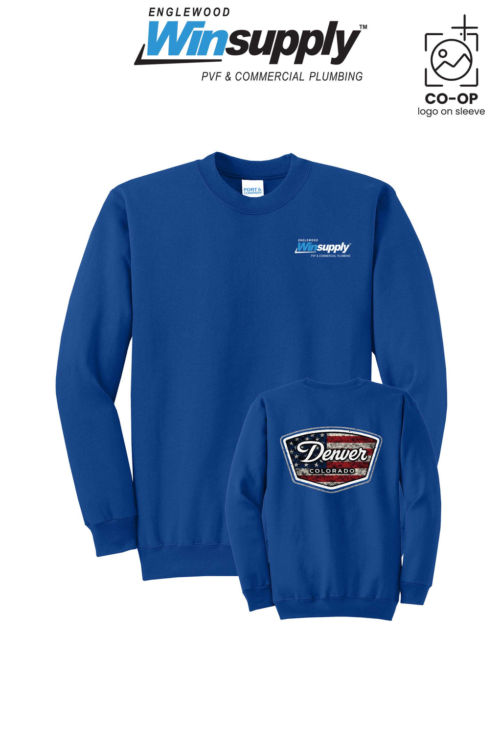 Port & Co™ Core Fleece Crewneck Sweatshirt - Englewood Winsupply