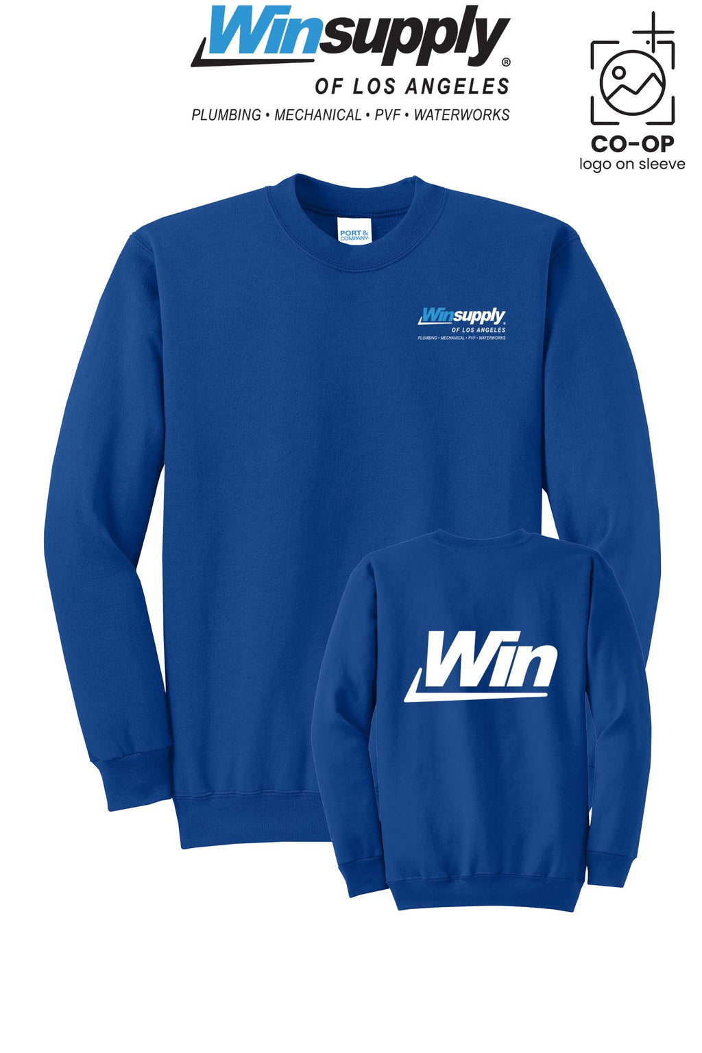 Port & Co™ Core Fleece Crewneck Sweatshirt - Winsupply of Los Angeles