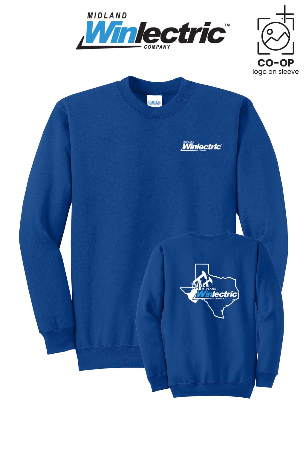 Port & Co™ Core Fleece Crewneck Sweatshirt - Winlectric of Midland