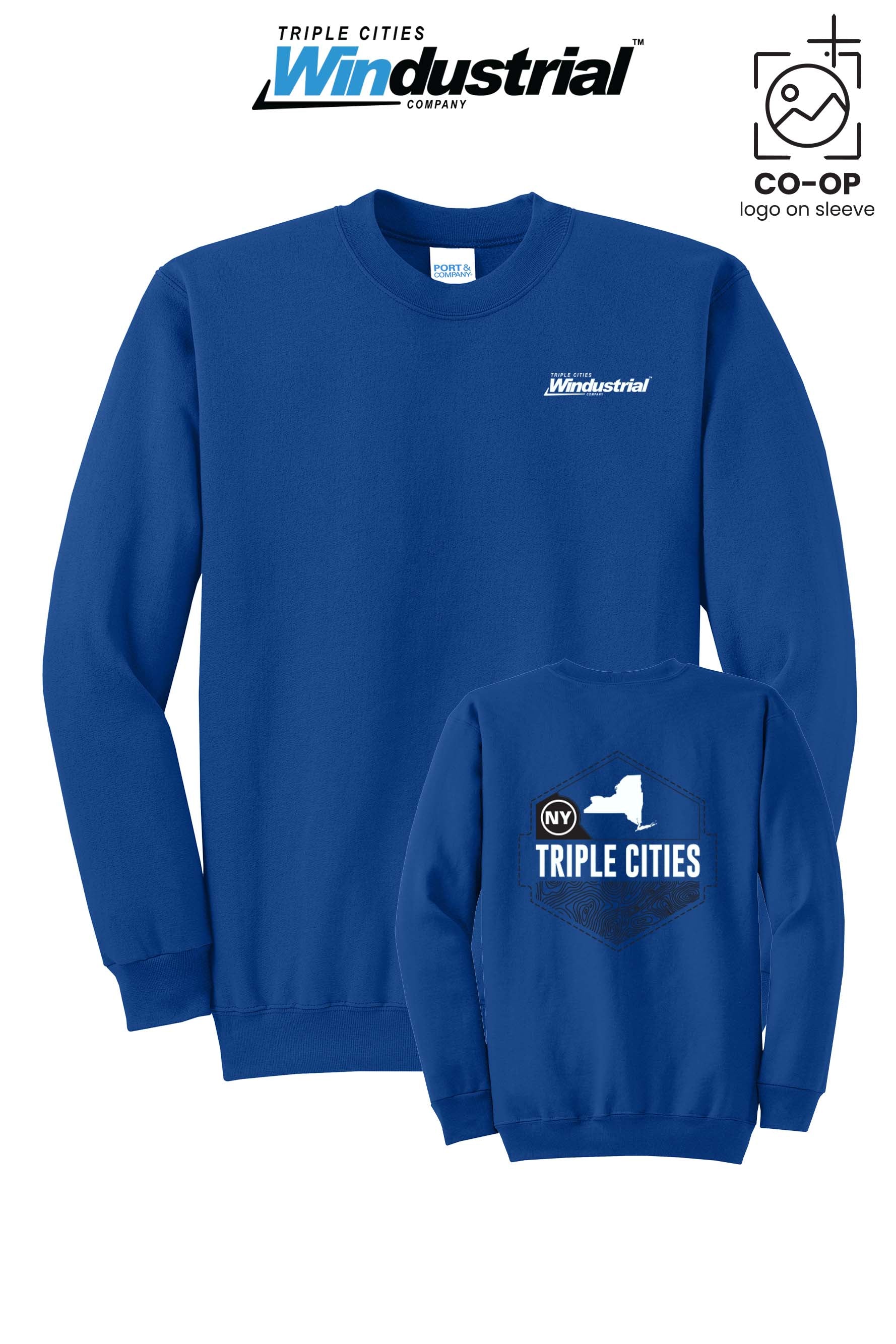 Port & Co™ Core Fleece Crewneck Sweatshirt - Windustrial Triple Cities
