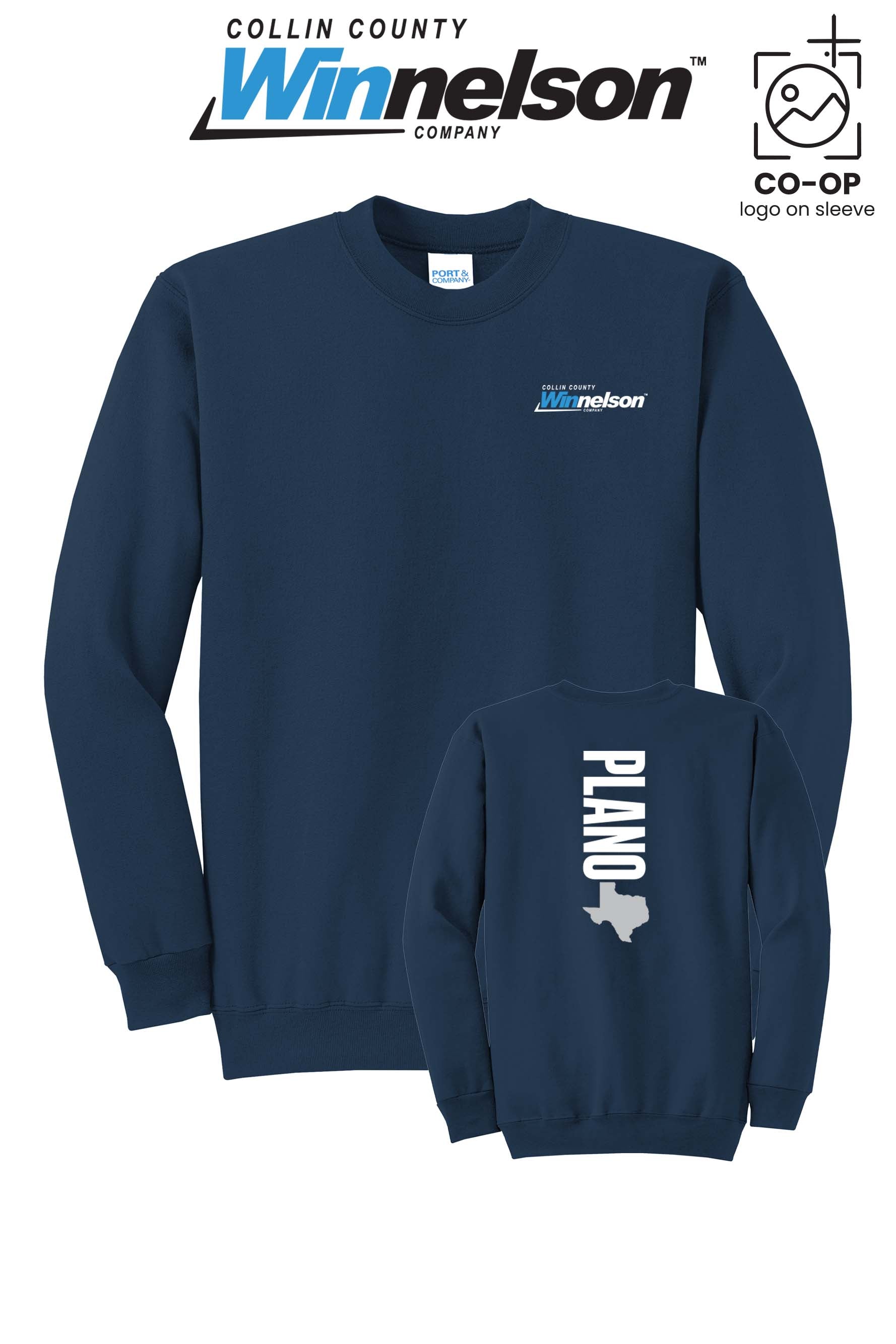 Port & Co™ Core Fleece Crewneck Sweatshirt - Collin County Winnelson