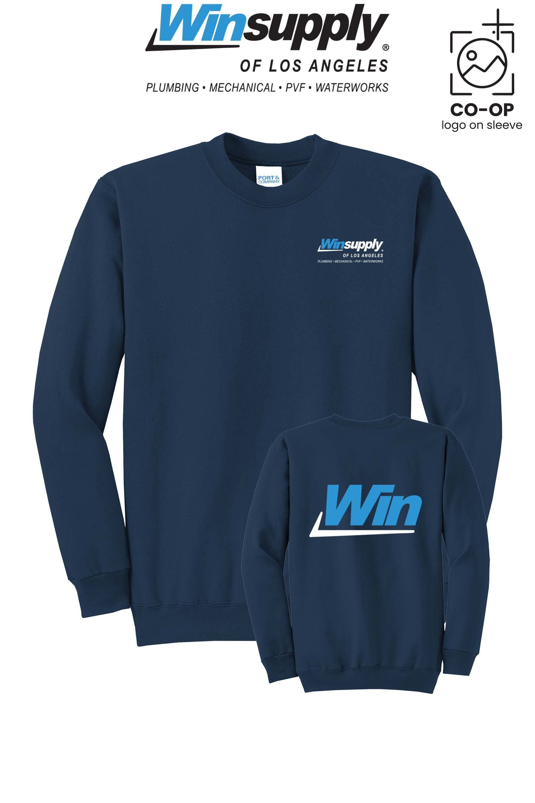 Port & Co™ Core Fleece Crewneck Sweatshirt - Winsupply of Los Angeles