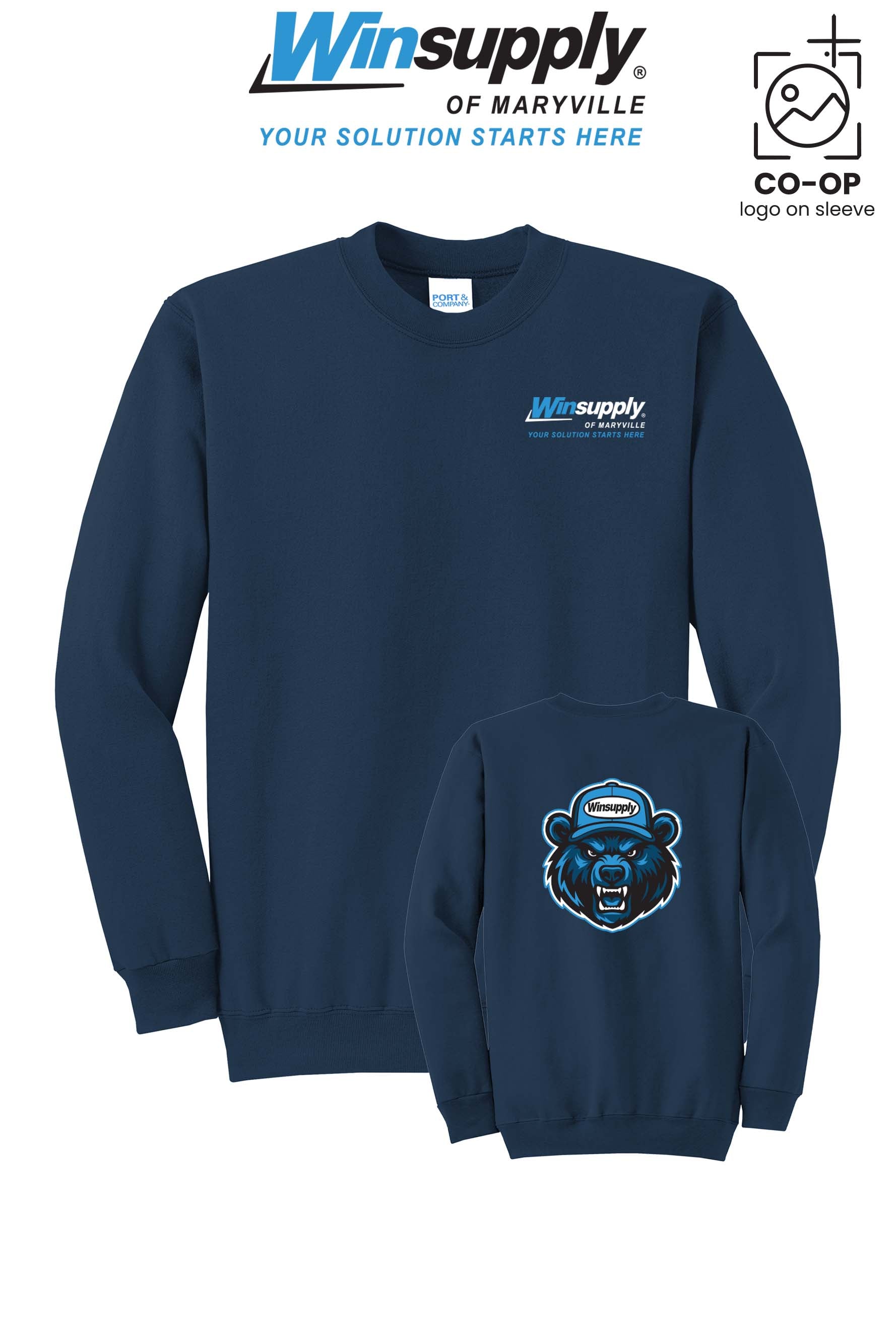 Port & Co™ Core Fleece Crewneck Sweatshirt - Winsupply of Maryville