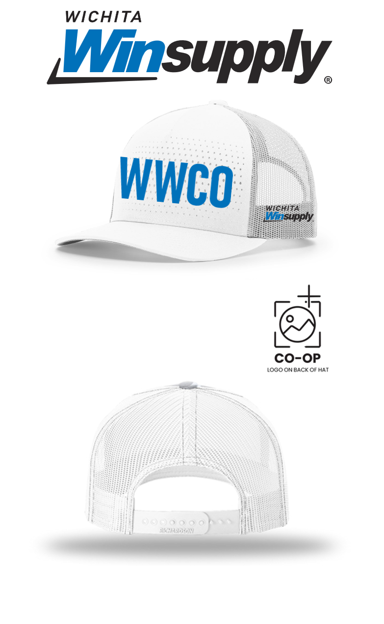 WWCO Richardson 163 Laser Trucker Cap - Wichita Winsupply ** SPECIAL**