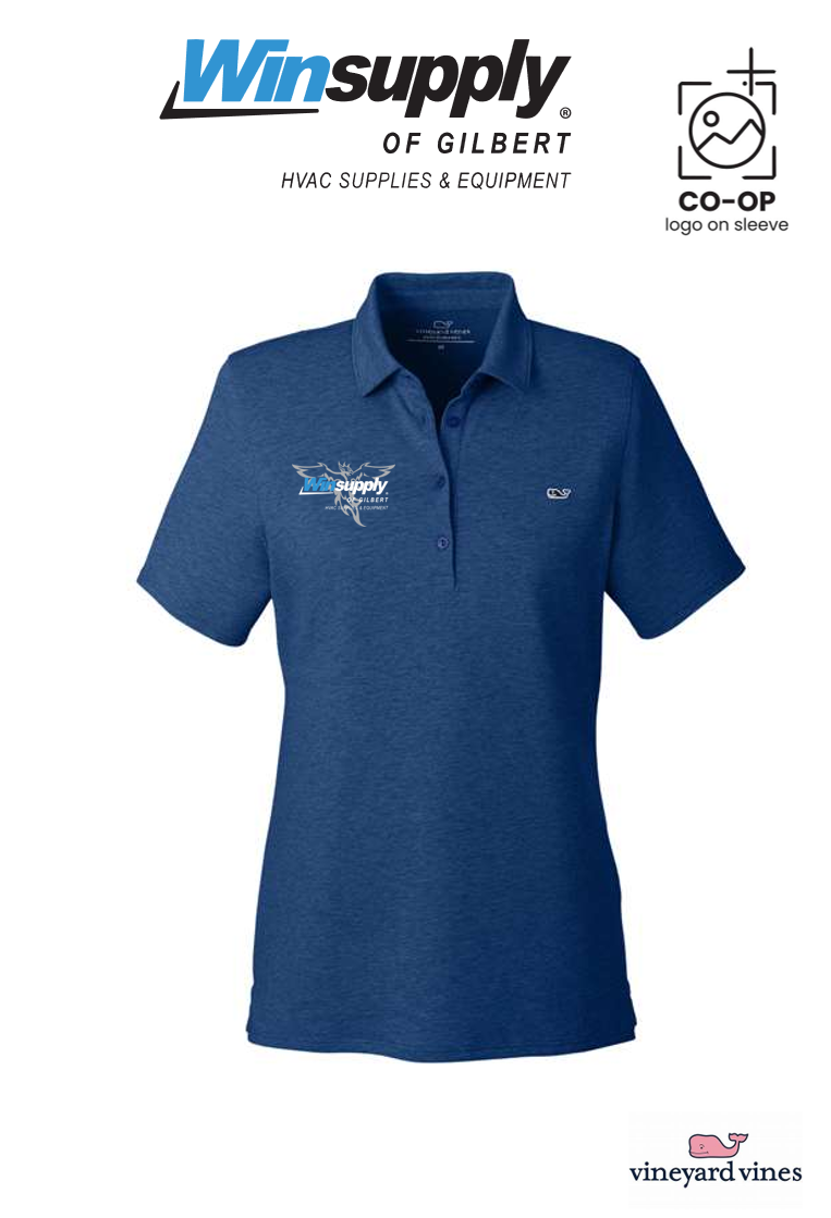 vineyard vines Women's Edgartown Pique Polo - Winsupply of Gilbert