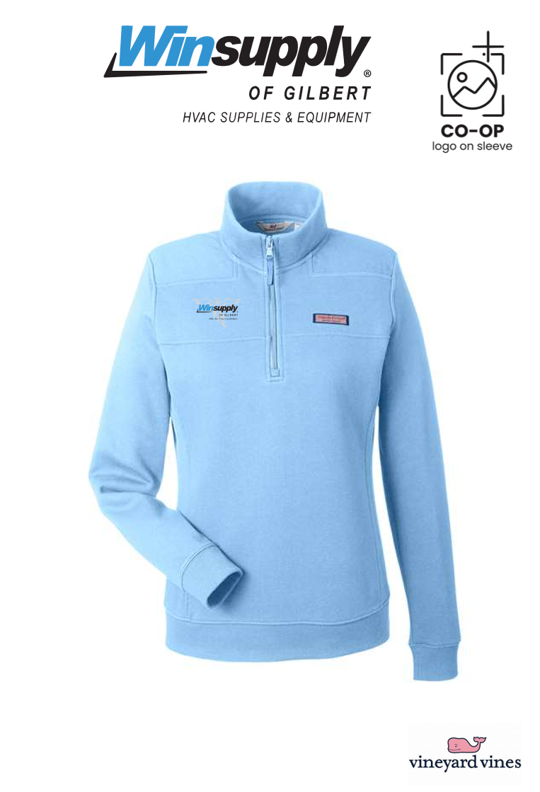 vineyard vines Women’s Collegiate Shep Quarter-Zip Sweatshirt  - Winsupply of Gilbert