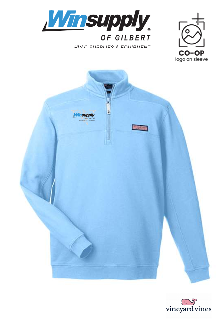 vineyard vines Men’s Collegiate Shep Quarter-Zip Sweatshirt  - Winsupply of Gilbert