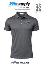 Peter Millar Mens Solid Performance Polo - Self Collar - Winsupply of Gilbert