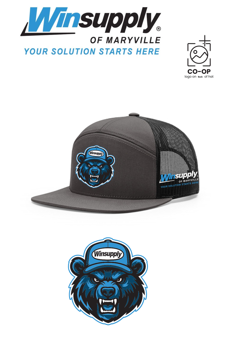 Richardson 168 Seven-Panel Trucker- Winsupply of Maryville (BEAR SPECIAL)