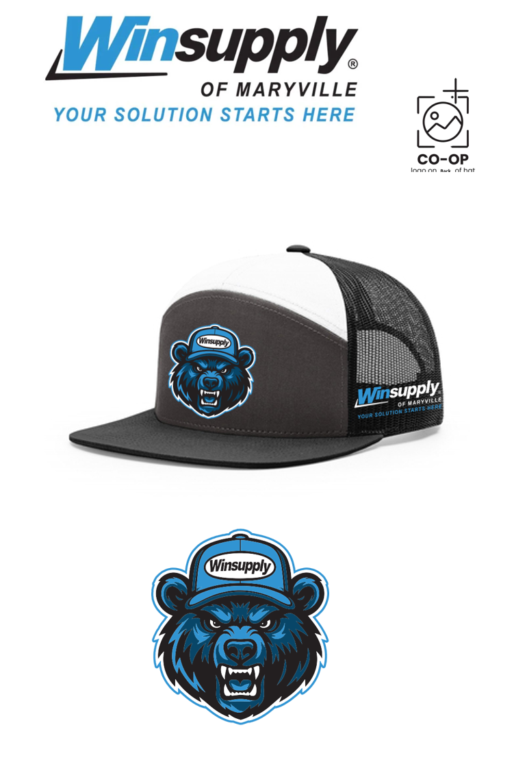 Richardson 168 Seven-Panel Trucker- Winsupply of Maryville (BEAR SPECIAL)