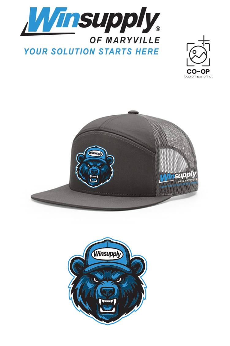 Richardson 168 Seven-Panel Trucker- Winsupply of Maryville (BEAR SPECIAL)