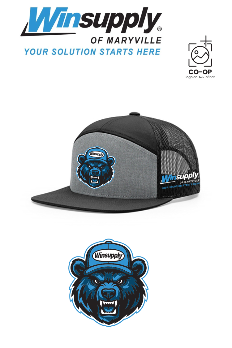 Richardson 168 Seven-Panel Trucker- Winsupply of Maryville (BEAR SPECIAL)