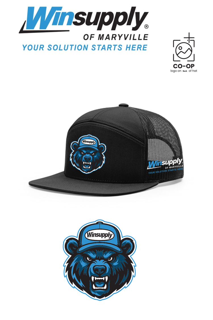 Richardson 168 Seven-Panel Trucker- Winsupply of Maryville (BEAR SPECIAL)