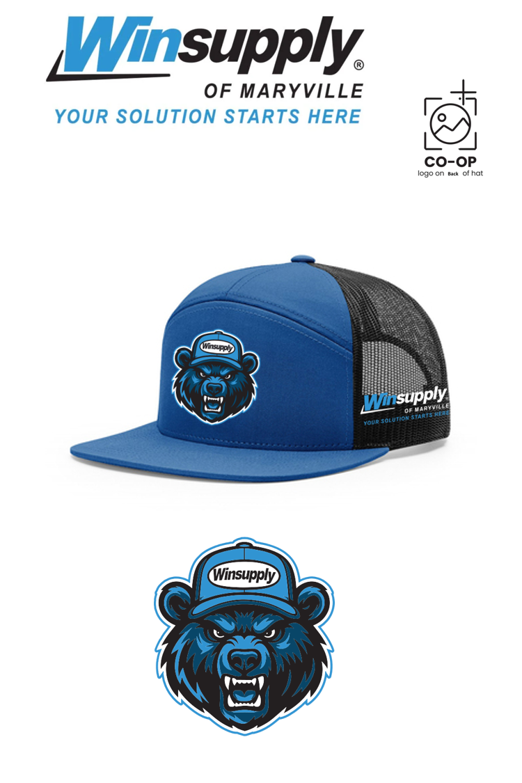 Richardson 168 Seven-Panel Trucker- Winsupply of Maryville (BEAR SPECIAL)