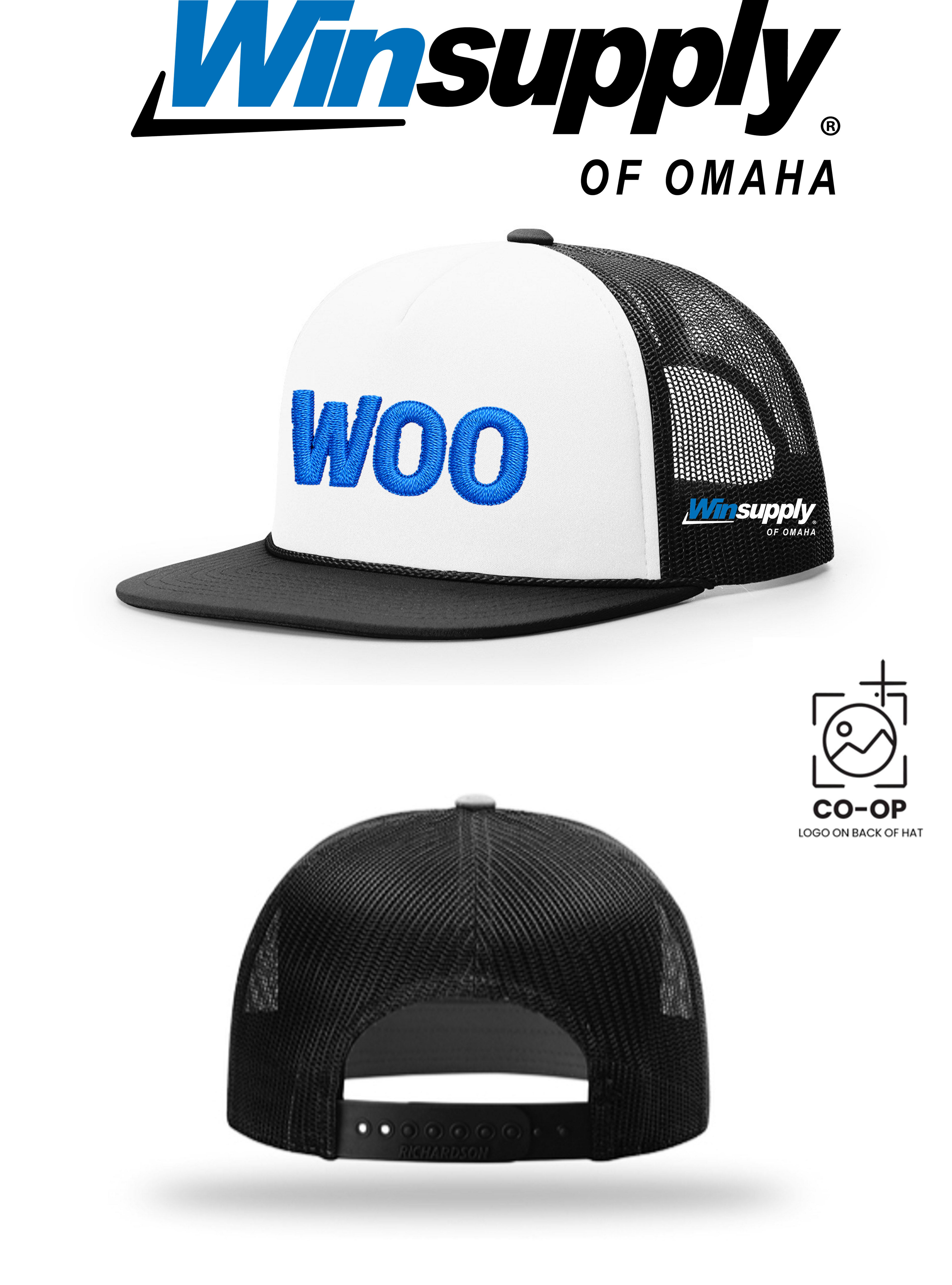 WOO Richardson 113 Foamie Trucker Cap - Winsupply of Omaha **SPECIAL**