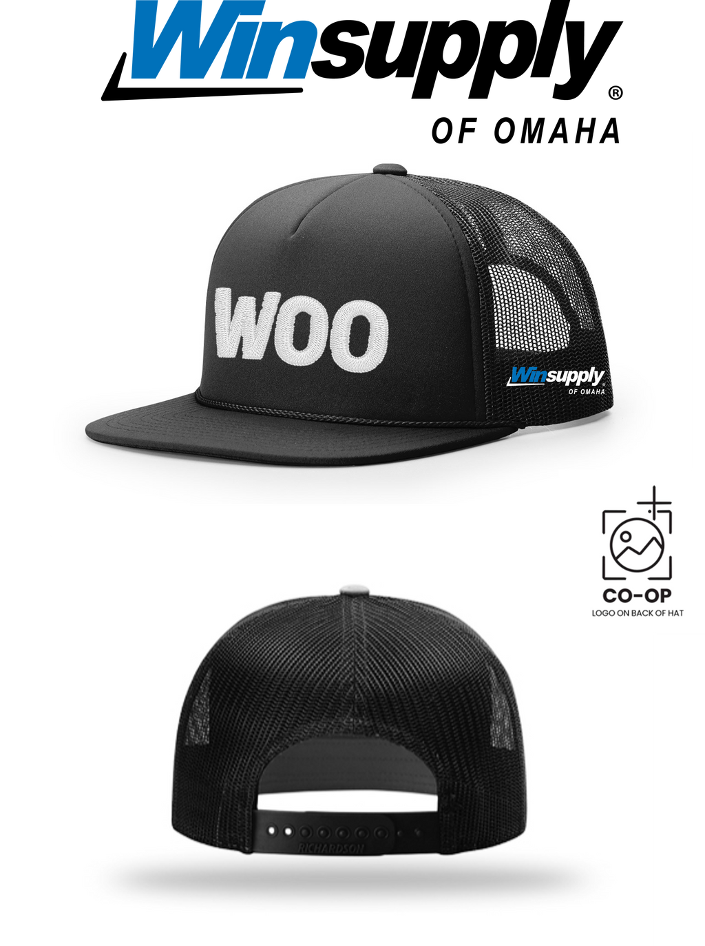 WOO Richardson 113 Foamie Trucker Cap - Winsupply of Omaha **SPECIAL**