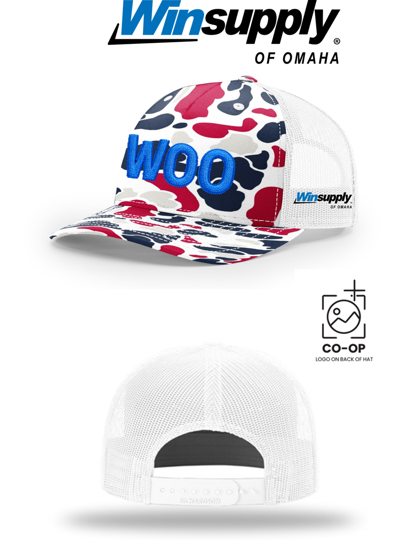 WOO Richardson 112PFP Printed Five-Panel Trucker - Winsupply of Omaha **SPECIAL**