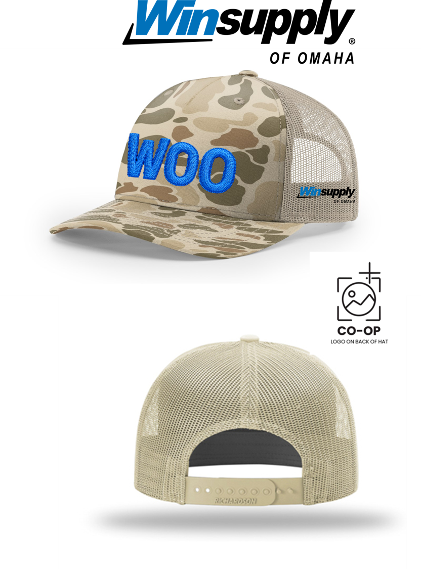 WOO Richardson 112PFP Printed Five-Panel Trucker - Winsupply of Omaha **SPECIAL**