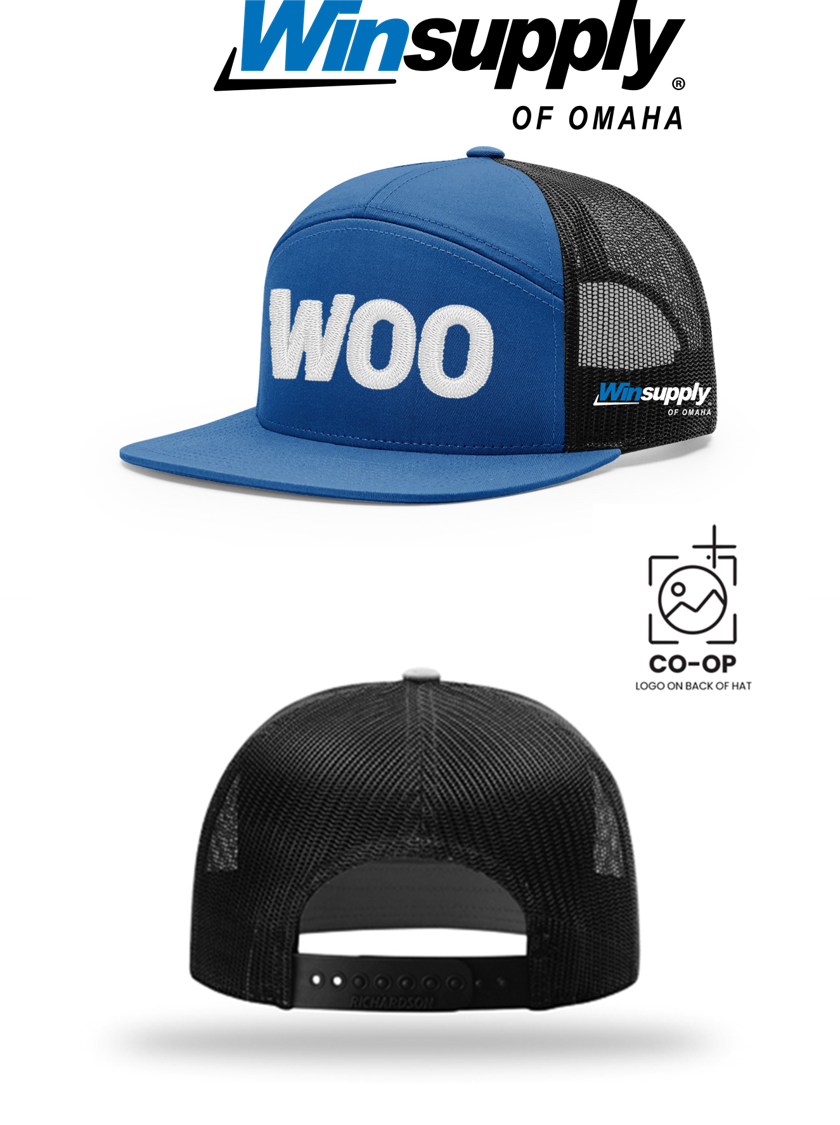 WOO Richardson 168 Seven-Panel Trucker- Winsupply of Omaha **SPECIAL**