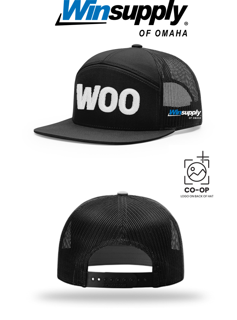 WOO Richardson 168 Seven-Panel Trucker- Winsupply of Omaha **SPECIAL**