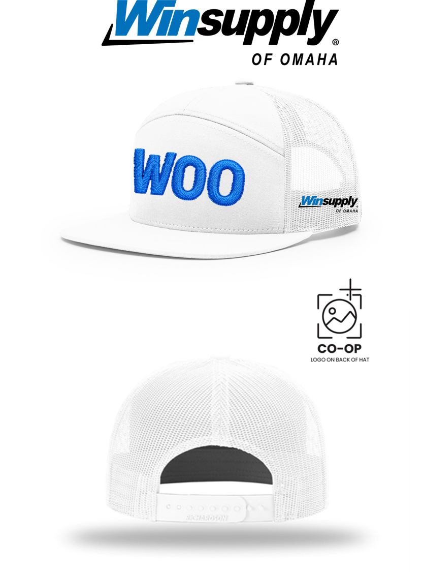 WOO Richardson 168 Seven-Panel Trucker- Winsupply of Omaha **SPECIAL**
