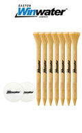 6 Pack of 3-1/4'' Wood Tees with Ball Markers - SOLD in bags of 100s - Easton Winwater