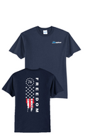 America 250 Port & Co Core Blend Tee - Freedom Tattered Banner - Memphis Winnelson