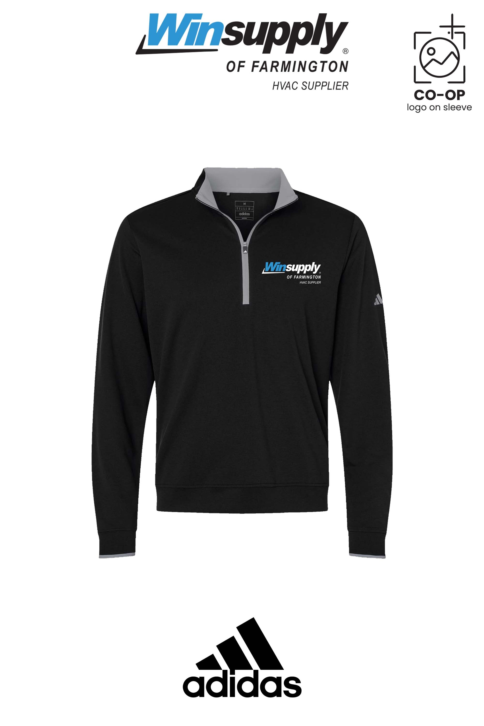 Adidas Men's Performance Lightweight Quarter-Zip Pullover - Winsupply of Farmington