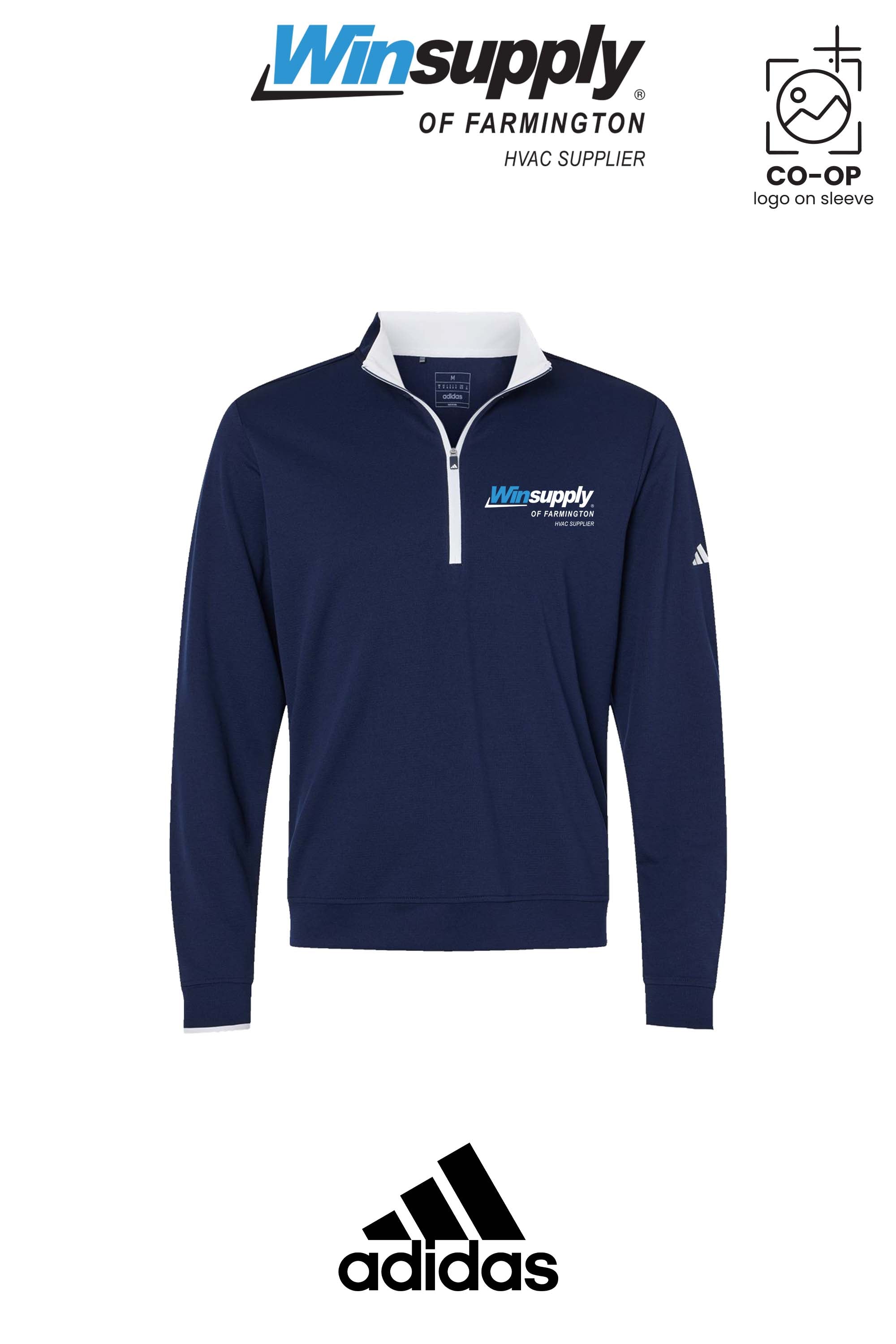 Adidas Men's Performance Lightweight Quarter-Zip Pullover - Winsupply of Farmington
