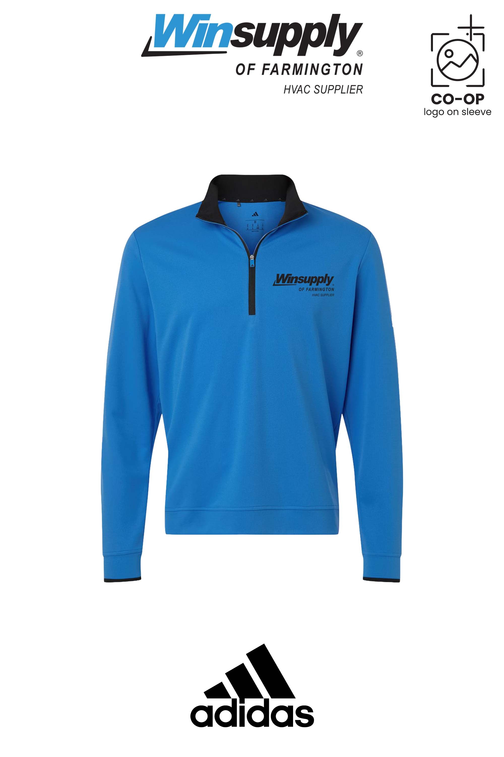 Adidas Men's Performance Lightweight Quarter-Zip Pullover - Winsupply of Farmington