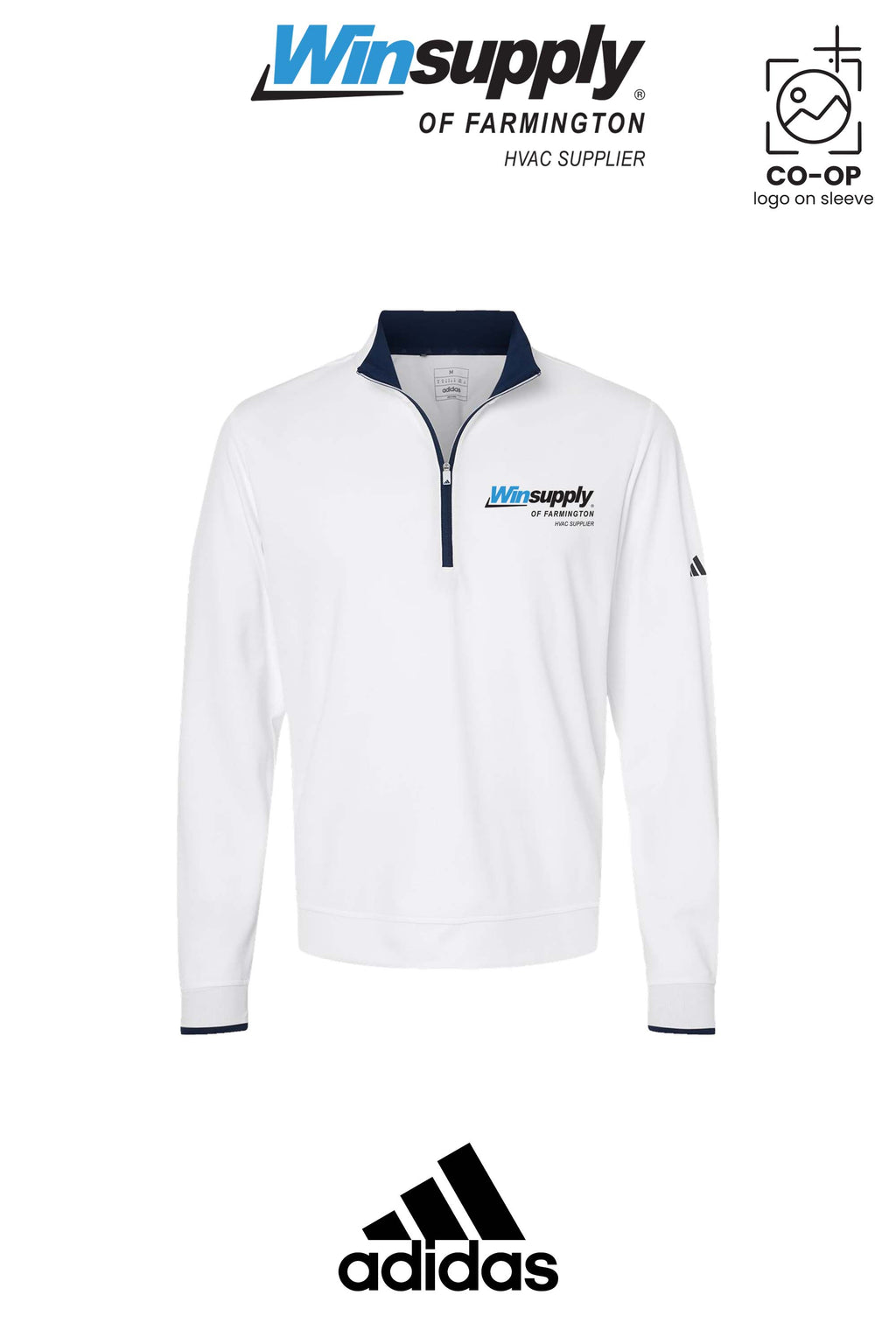 Adidas Men's Performance Lightweight Quarter-Zip Pullover - Winsupply of Farmington