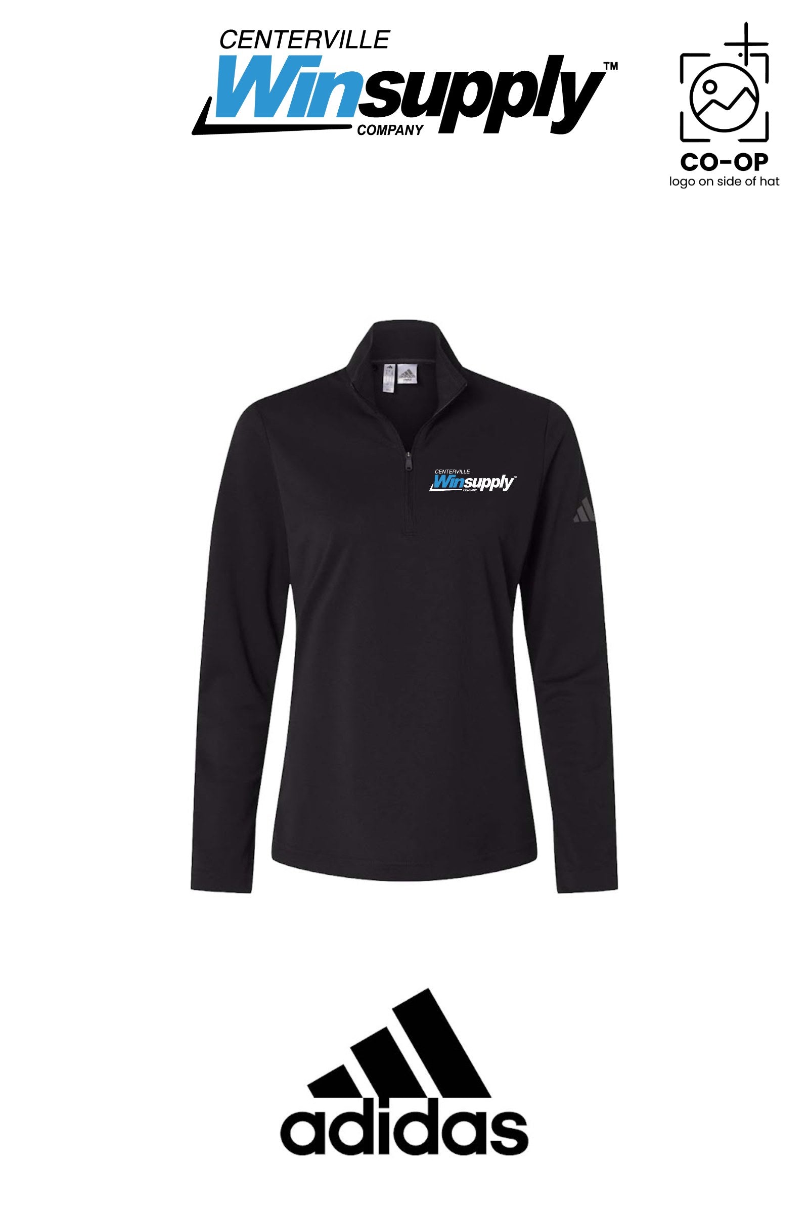 Adidas Women's Lightweight Quarter-Zip Pullover - Winsupply Centerville OH